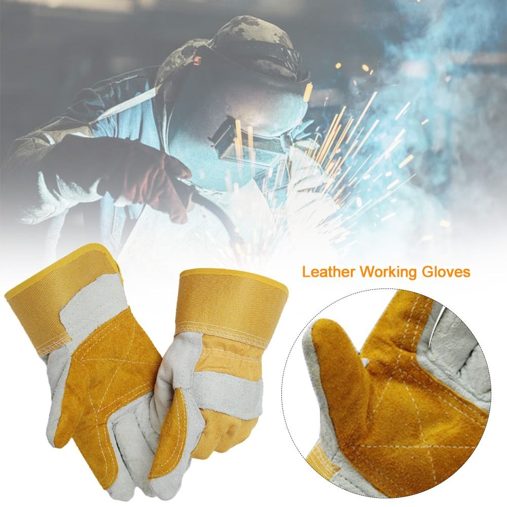 Leather Work Organiser - Heat Insulation Cowhide Welding Gloves Practical