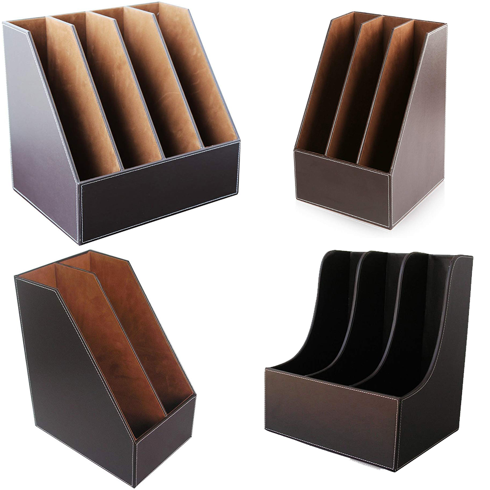 Leather Work Folder - XRHYY 2/3/4 Slots Simple Houseware Leather