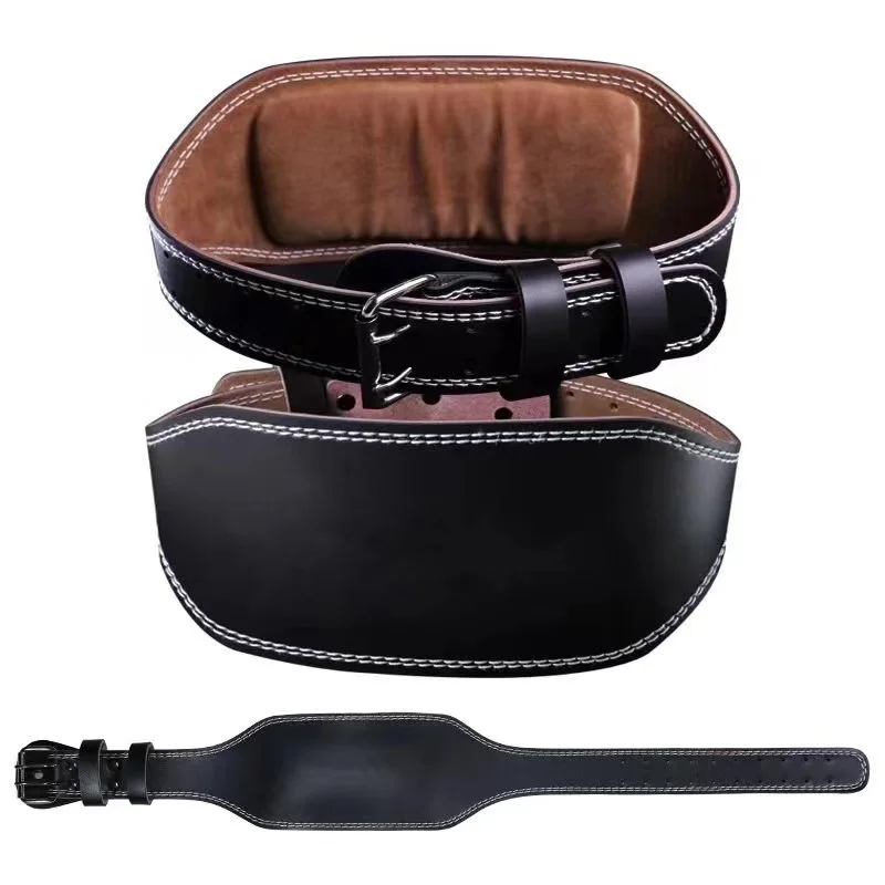 Leather Workout Belt - Weightlifting Belt Gym Belt for Back