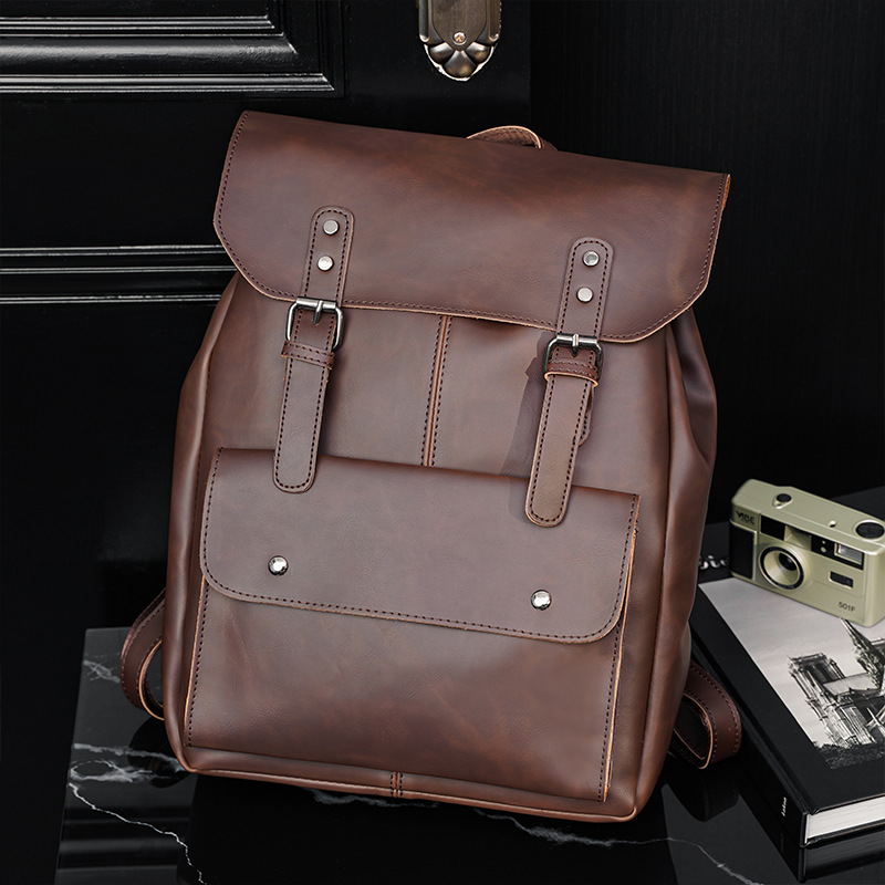GOYN Vintage Men's Leather Bac - огляд і ціна Leather Work Rucksack