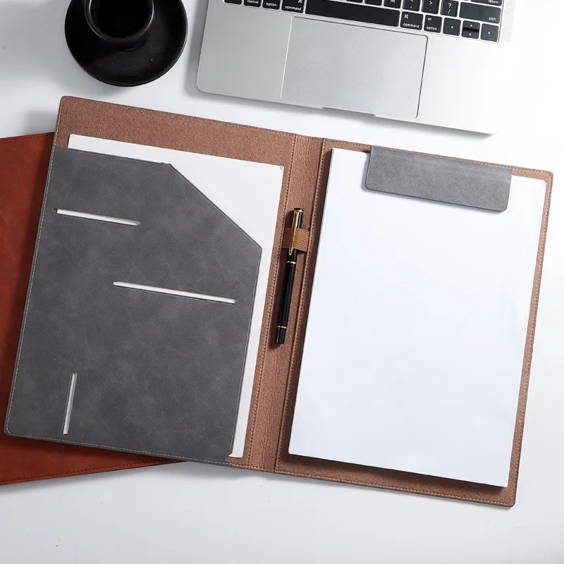Black A4 Conference Leather Po - огляд і ціна Leather Work Folder