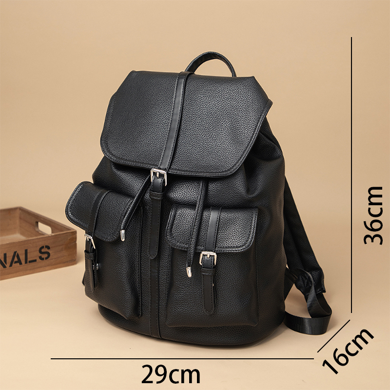 2025 Luxury Soft PU Leather Ba - огляд і ціна Leather Work Rucksack