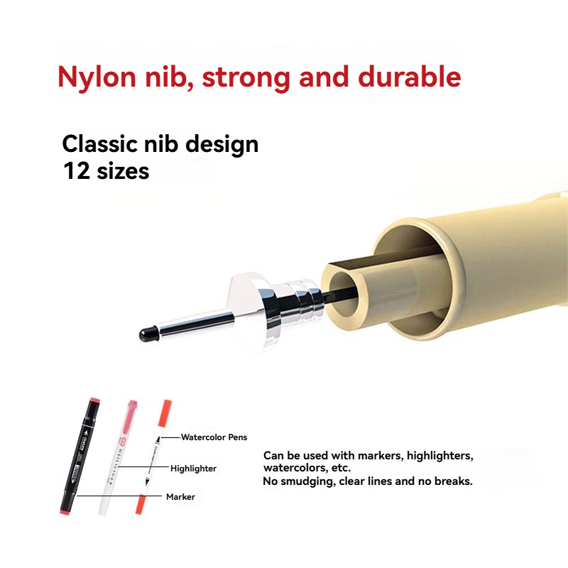 12 Tip Pigment Liner Micron In - огляд і ціна Copic Marker Sketch