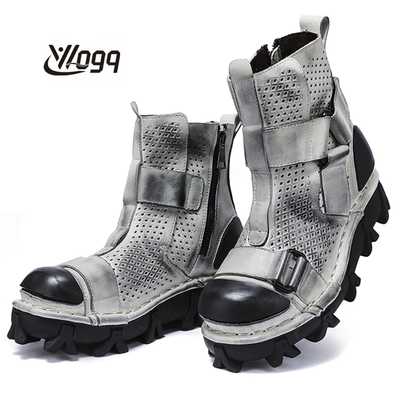 Men's Genuine Leather Motorcyc - огляд і ціна Leather Work Fabric