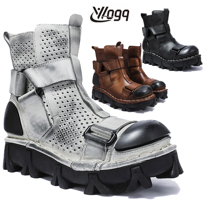 Men's Genuine Leather Motorcyc - огляд і ціна Leather Work Fabric