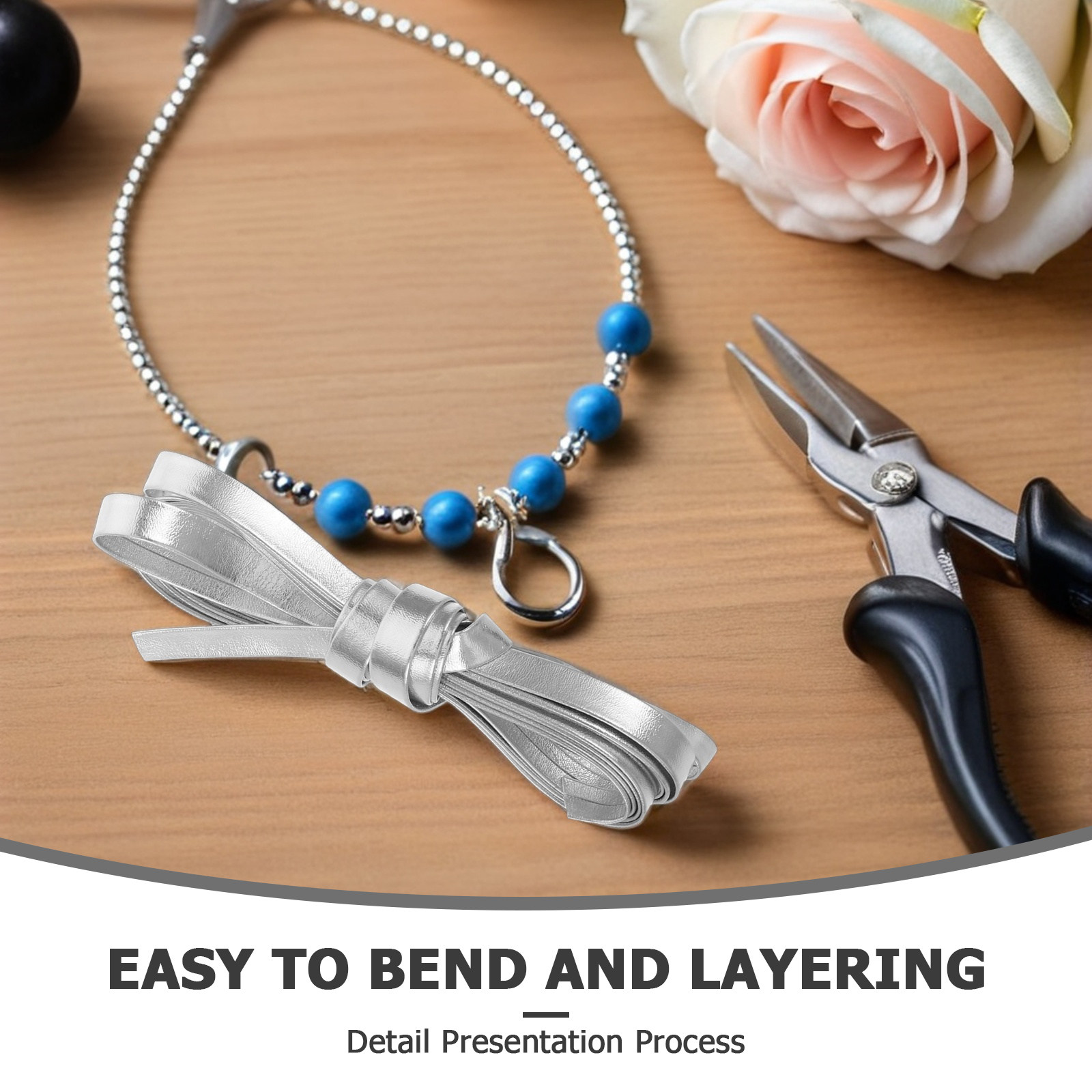 2Pcs 8Mm Artificial Strip DIY  - огляд і ціна Leatherwork Jewelry