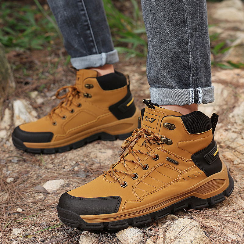 New Autumn Men's Boots Fashion - огляд і ціна Leather Work Fabric