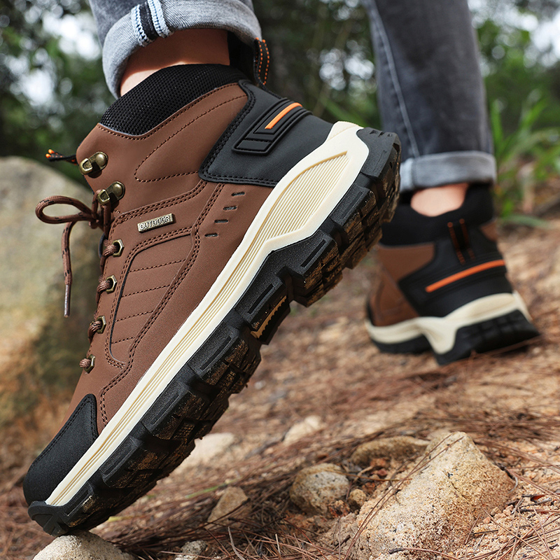 New Autumn Men's Boots Fashion - огляд і ціна Leather Work Fabric