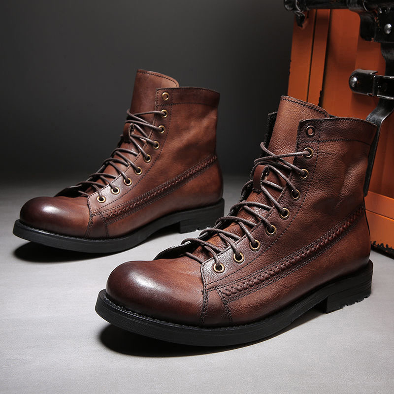 2026 Mens Ankle Boots Classic  - огляд і ціна Leather Work Fabric