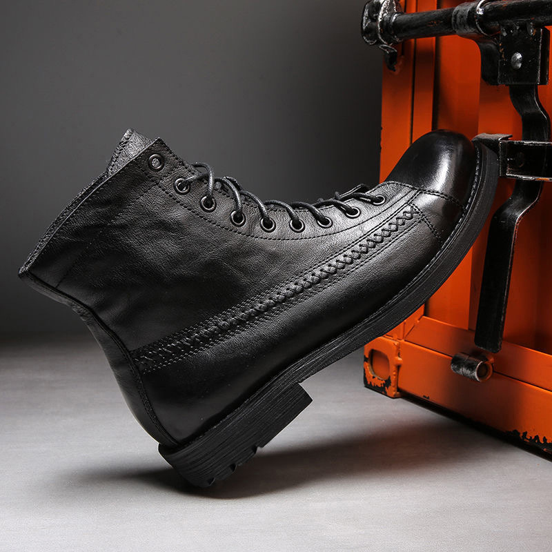 2026 Mens Ankle Boots Classic  - огляд і ціна Leather Work Fabric