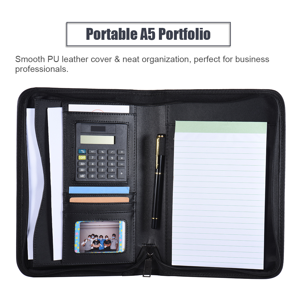 A5 Business Portfolio Padfolio - огляд і ціна Leather Work Folder