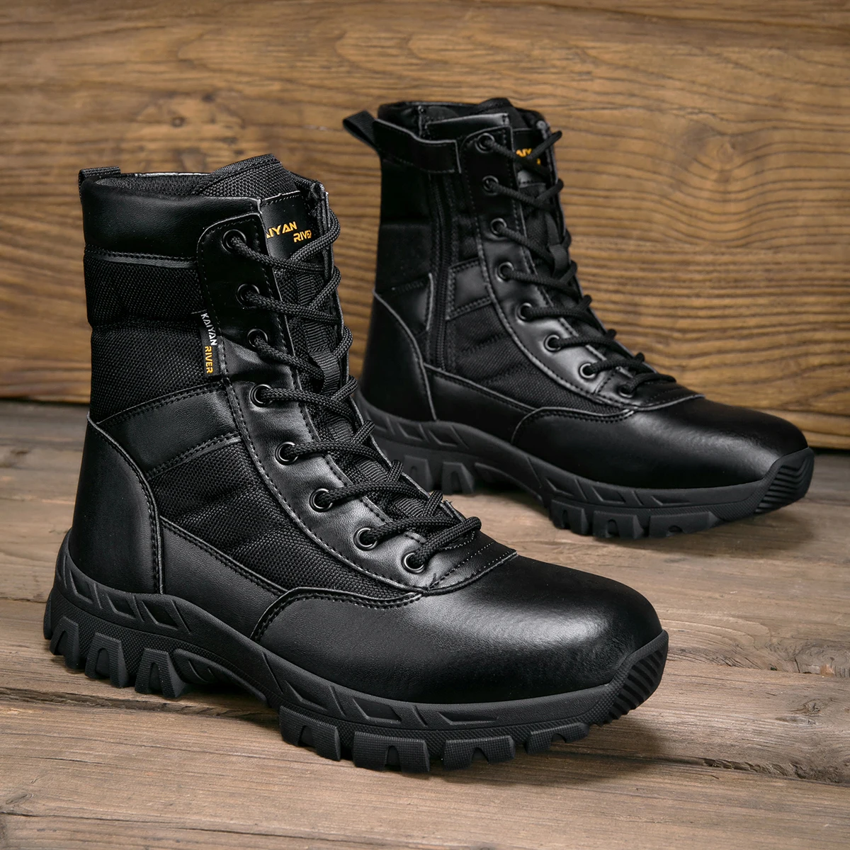 Men's Outdoor Hiking Shoes Hig - огляд і ціна Leather Work Fabric