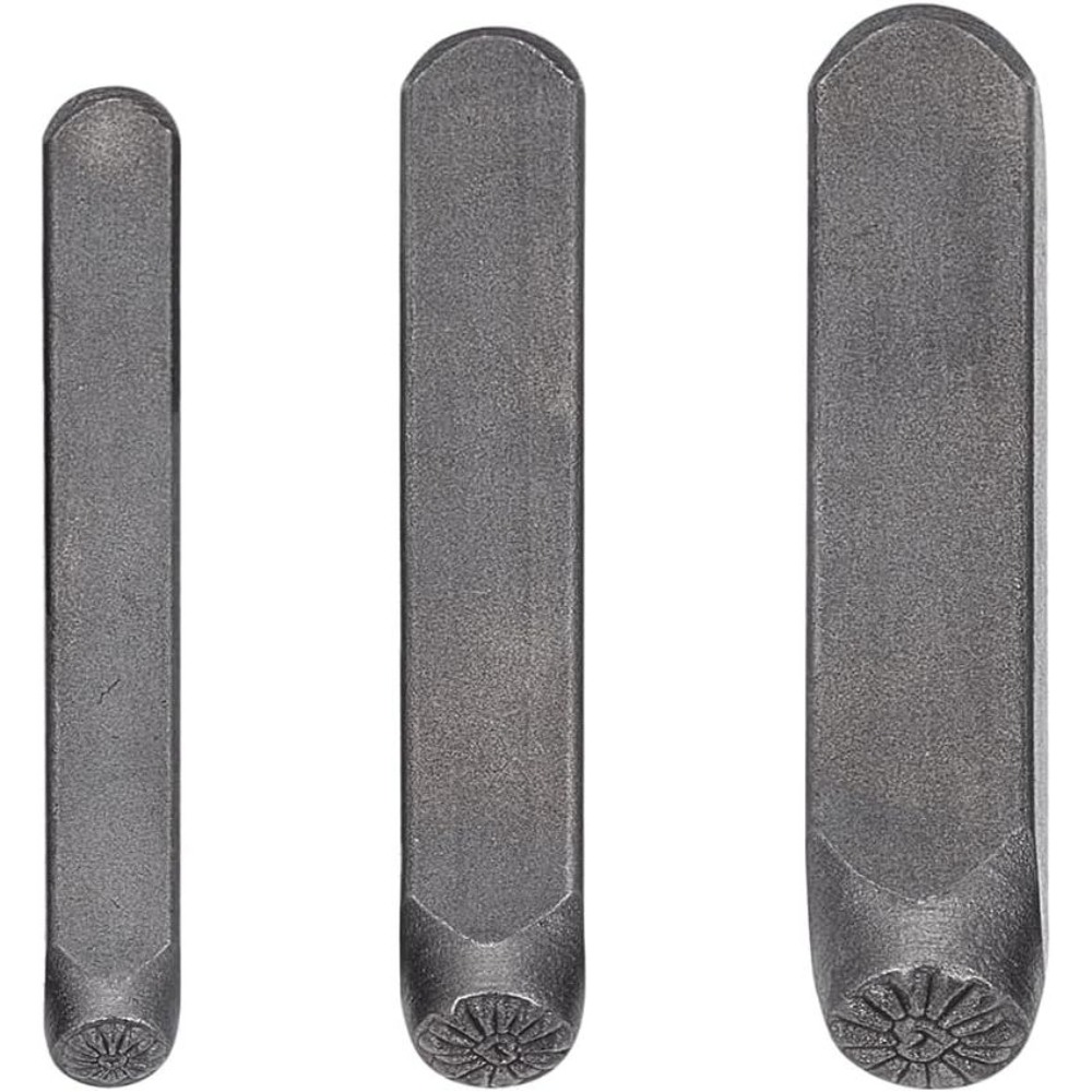 3Pcs Metal Punch Stamp Heart M - огляд і ціна Leatherwork Jewelry