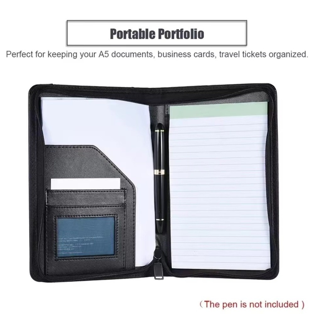 Portable A5 Business Portfolio - огляд і ціна Leather Work Folder