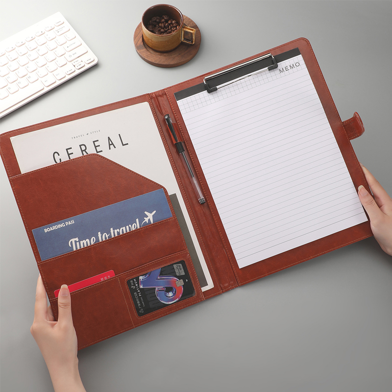 Multifunctional A4 Leather Con - огляд і ціна Leather Work Folder