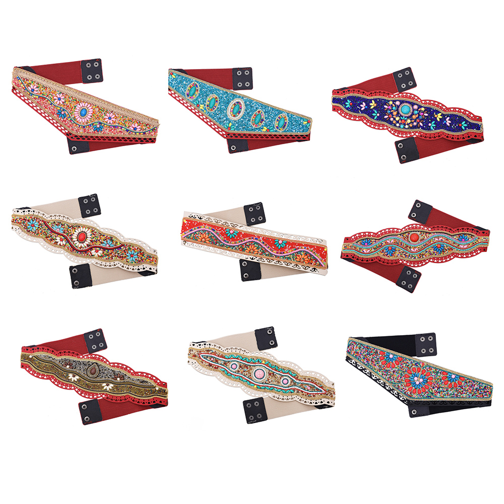 Colorful Rice Beads Waist Belt - огляд і ціна Leatherwork Jewelry